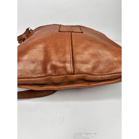 Harbour 2nd Anchor Love Leather Convertible Crossbody Flap Over Option Cognac - Picture 5 of 13